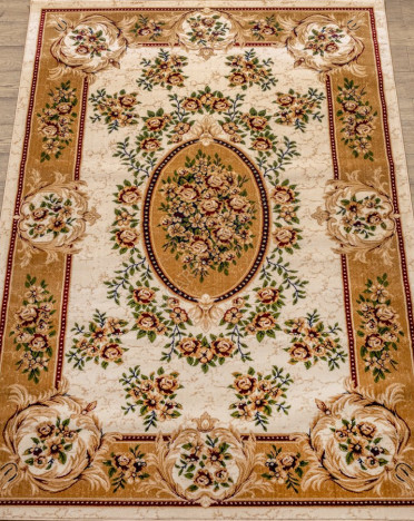 Ковер российский 20611-22126 Акварель (PP Heatset Высокоплотный, бежевый)