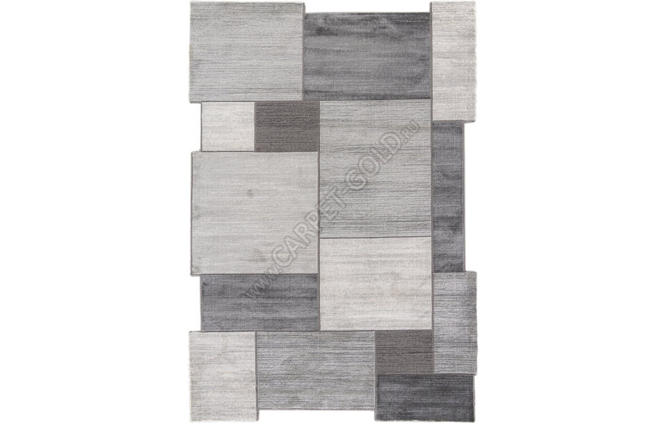 Ковер 00834G - GREY / GREY - Прямоугольник - коллекция SAFIR